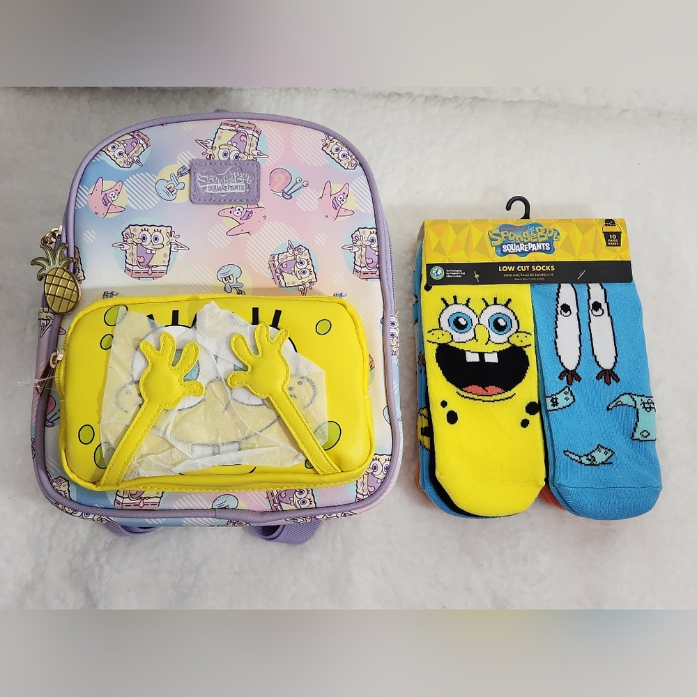 SpongeBob SquarePants Backpack and Socks Set